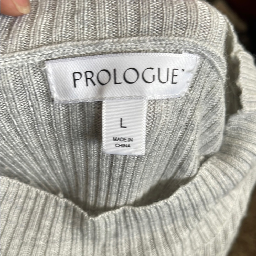 Prologue Light Gray Knit Top